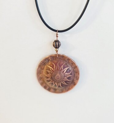 Etched Copper Necklace: Exquisite and Unique Designs: Free Shipping - image6
